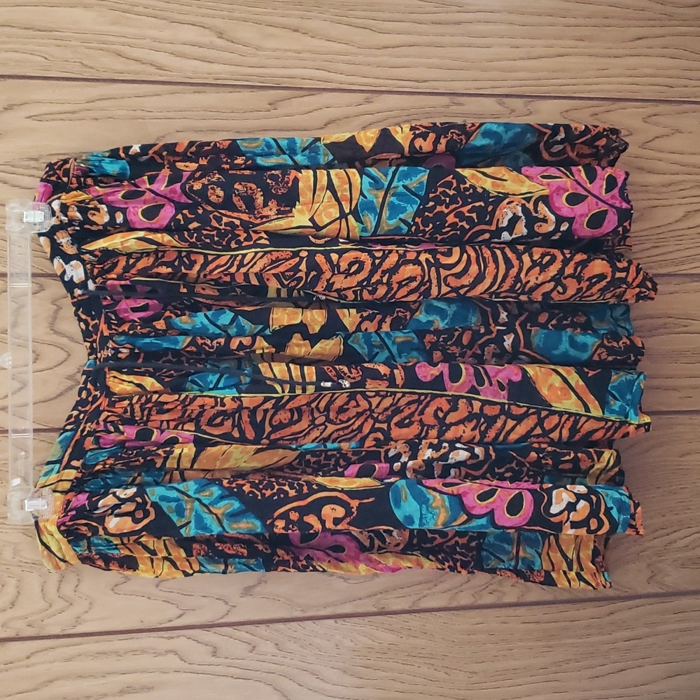 Easy cotton skirt in bright colors